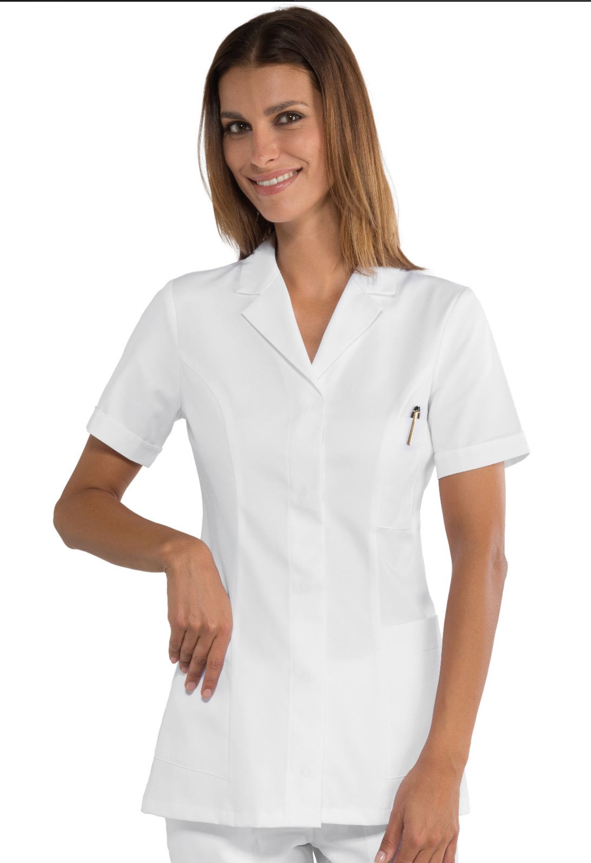 Blouse Femme Manches Courtes Slim - Uniformes Riviera