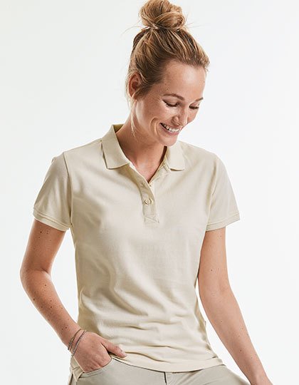 Polo Organic Manches Courtes Femme Russell - Uniformes Riviera