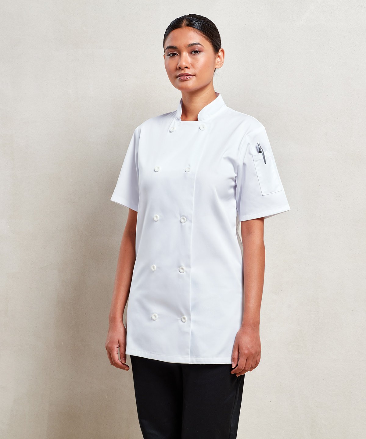 Veste de Cuisinier à manches courtes Femme - Uniformes Riviera