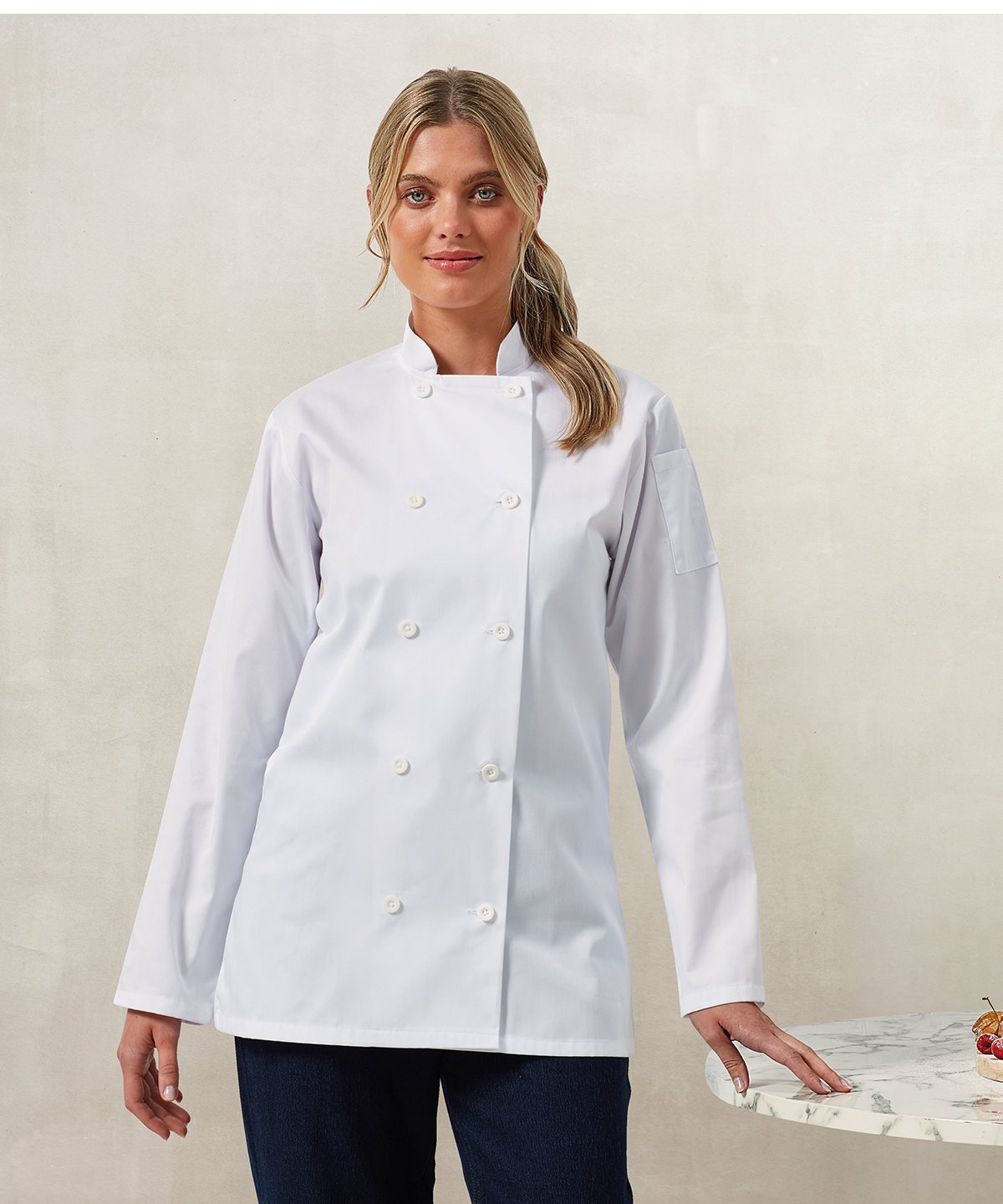 Veste de Cuisinier à manches longues Femme - Uniformes Riviera